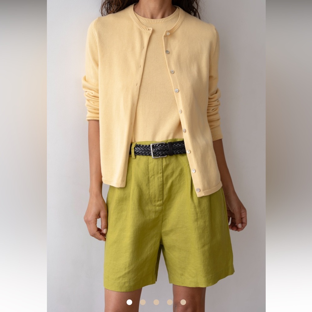 DONNI The Linen Pleated Short